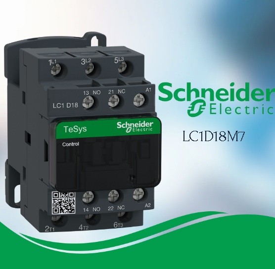 TeSys D kontaktör - 3P(3 NA) - AC-3 - <= 440 V 18 A - 220 V AC bobin LC1D18M7